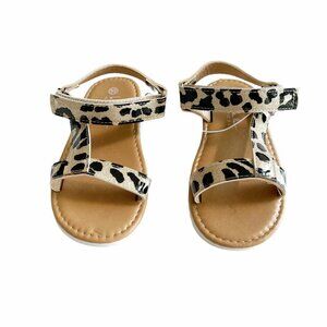 Nicole Miller Ankle Strap Leopard Sandals